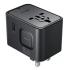 ACEFAST Z8 PD 45W GaN Charger – 3 USB-C + 2 USB-A Multifunctional International Travel Adapter - Black